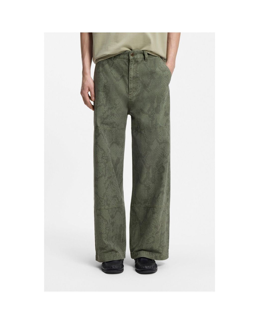 HUGO Green Baggy-Fit Trousers for men