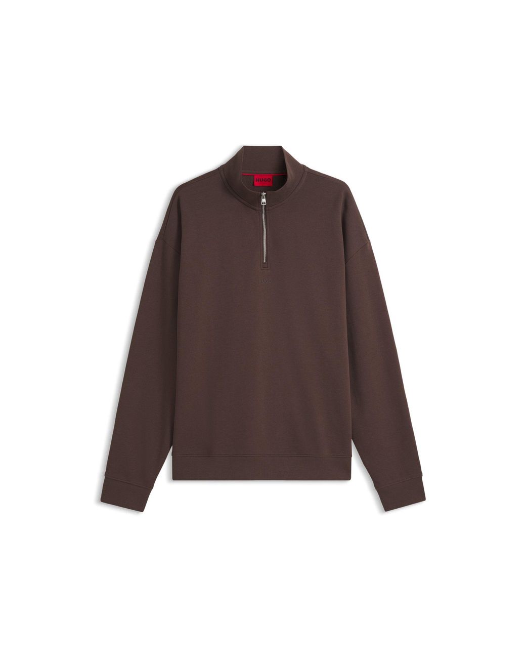HUGO Brown Cotton Sweatshirt for men