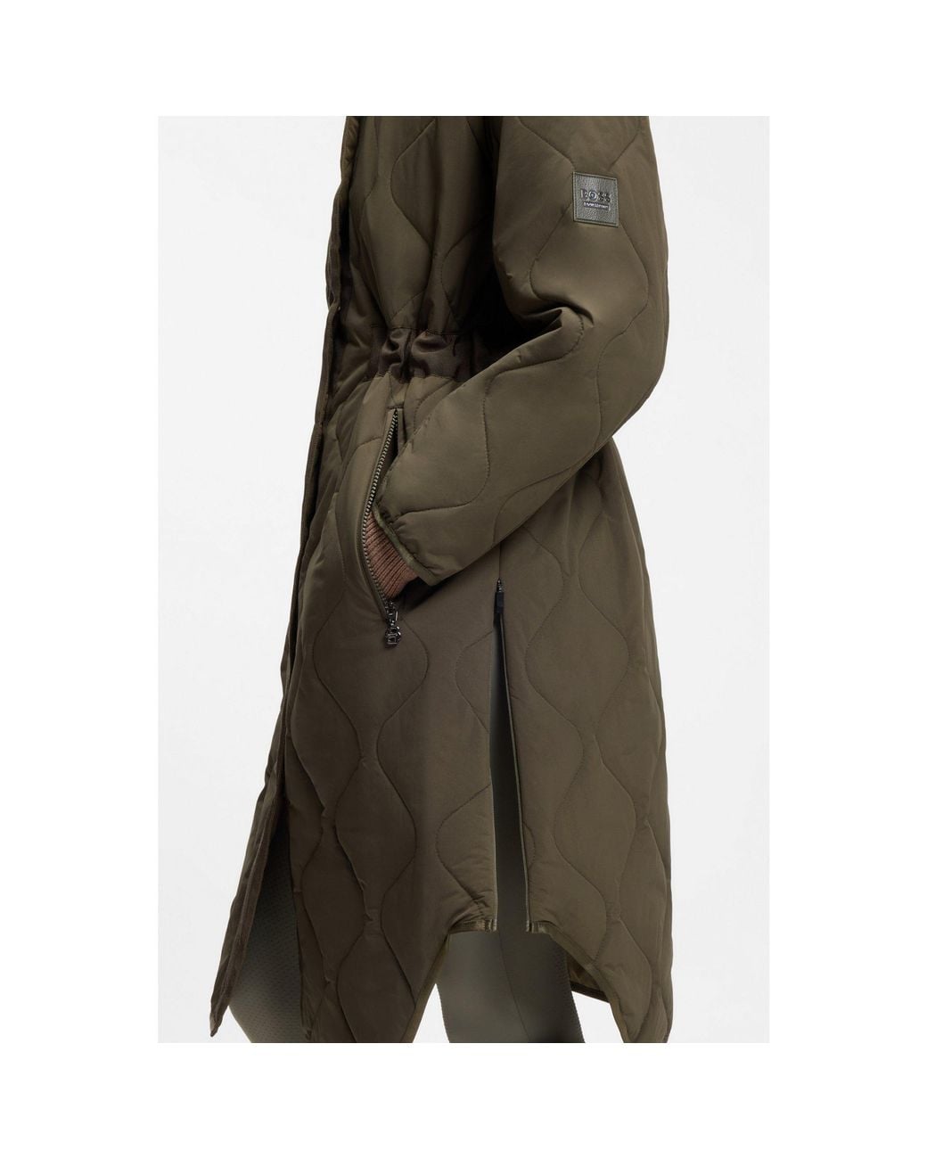 Boss Green Equestrian Quilted Coat