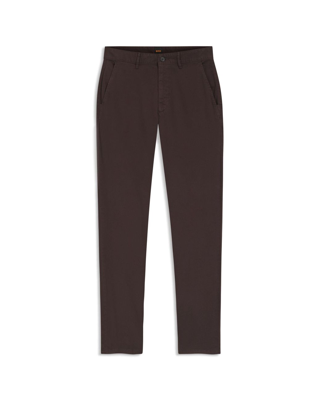Boss Brown Slim-Fit Chinos for men