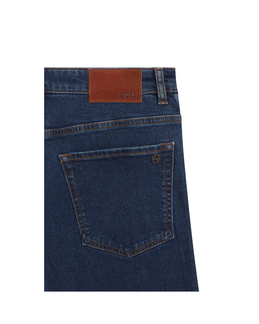 Boss Blue Maine Regular-Fit Jeans for men