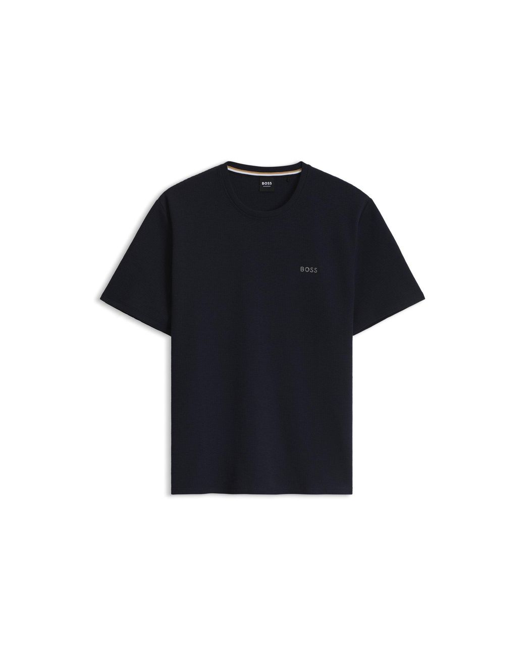 Boss Black Waffle-Knit Pyjama Top for men