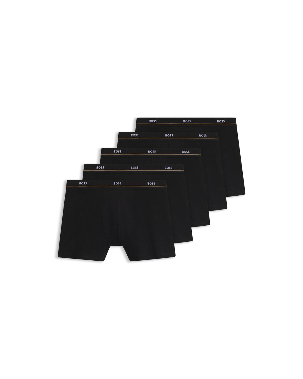 Boss Black Five-Pack Stretch-Cotton Boxer Briefs for men