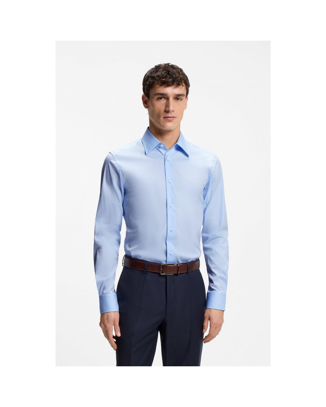 Boss Blue Slim-Fit Shirt for men