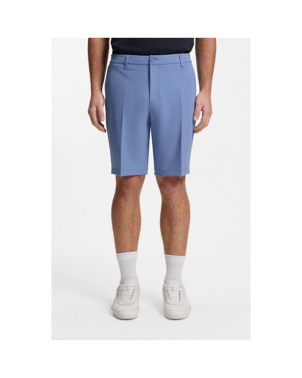 Boss Blue Slim-Fit Shorts for men
