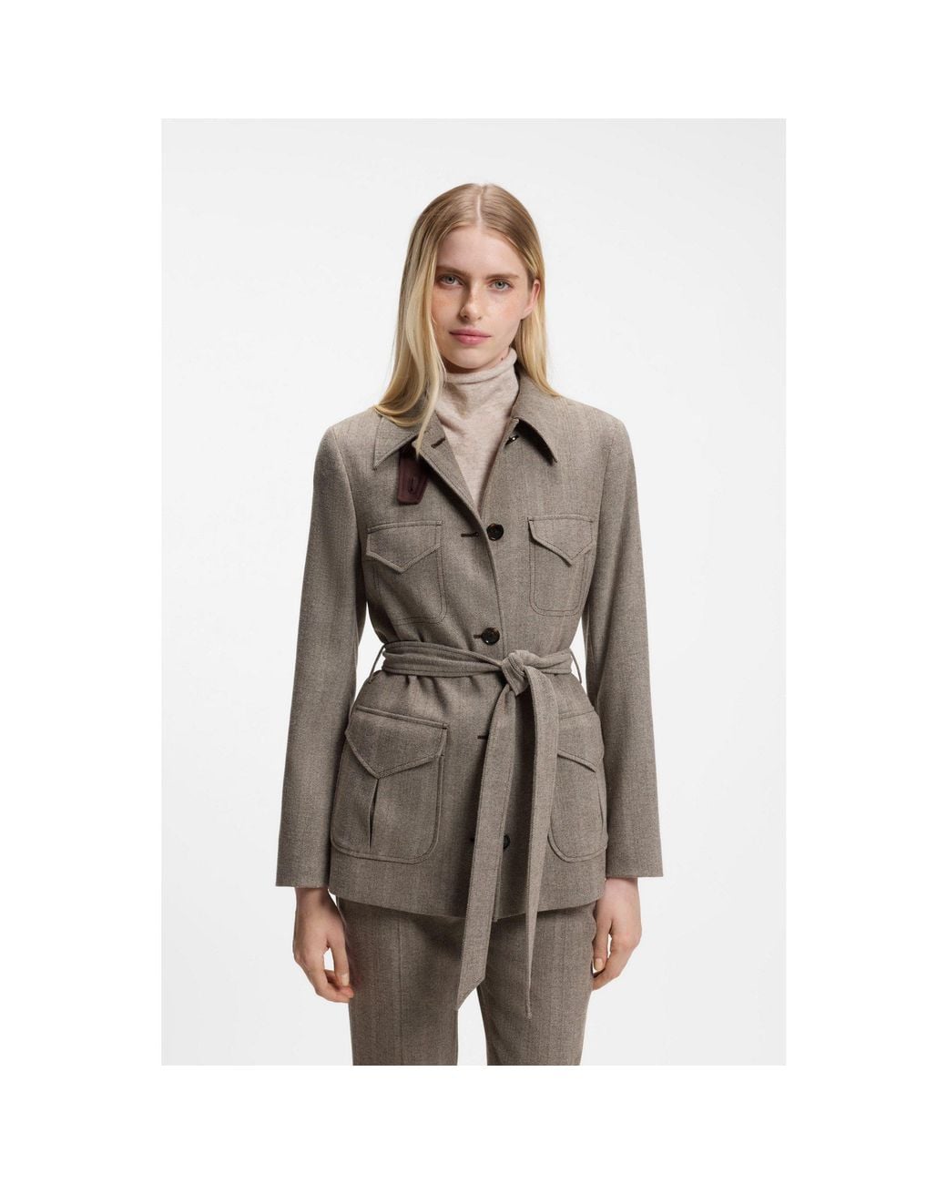Boss Brown Regular-Fit Jacket