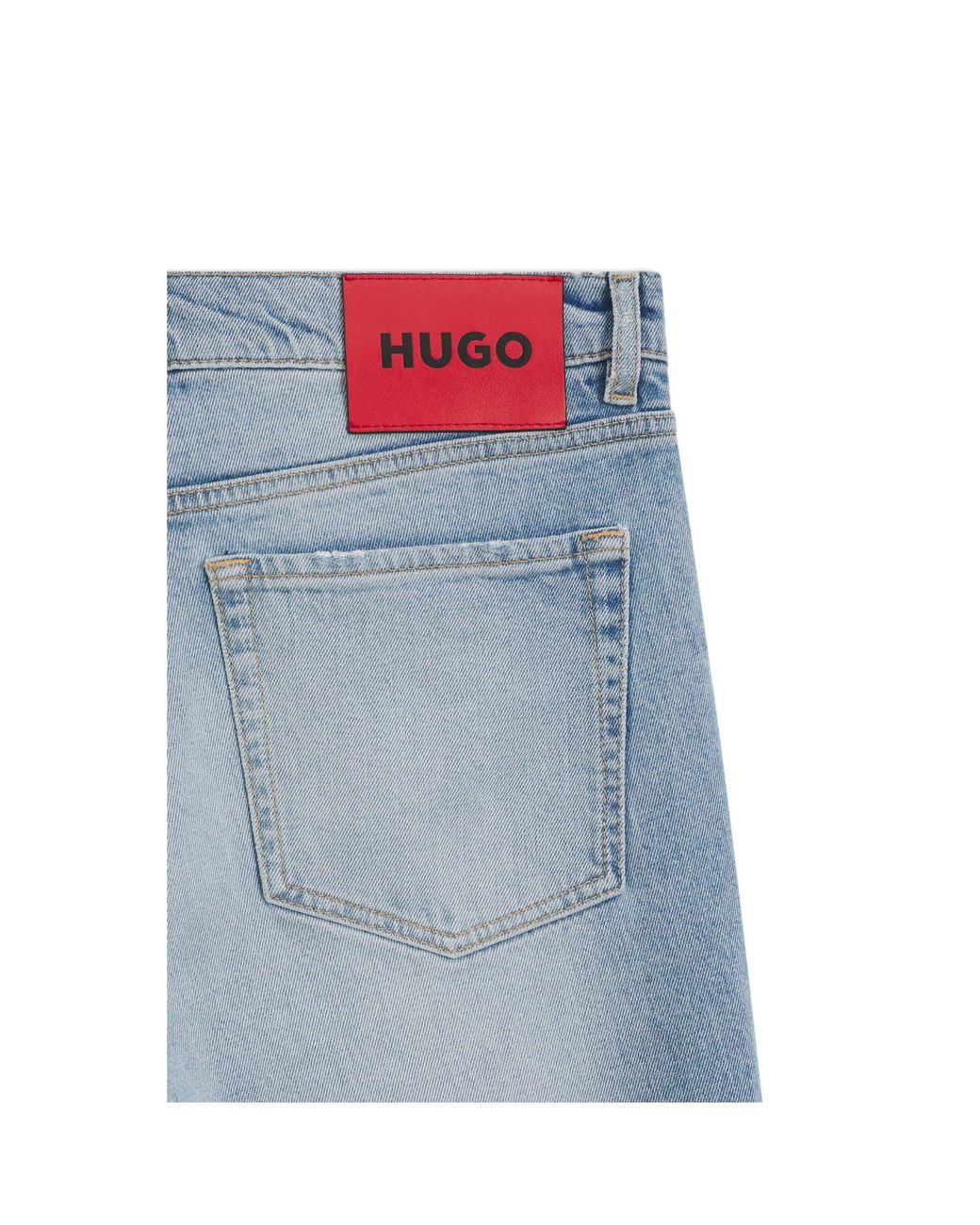 HUGO Blue Tapered-Fit Jeans for men