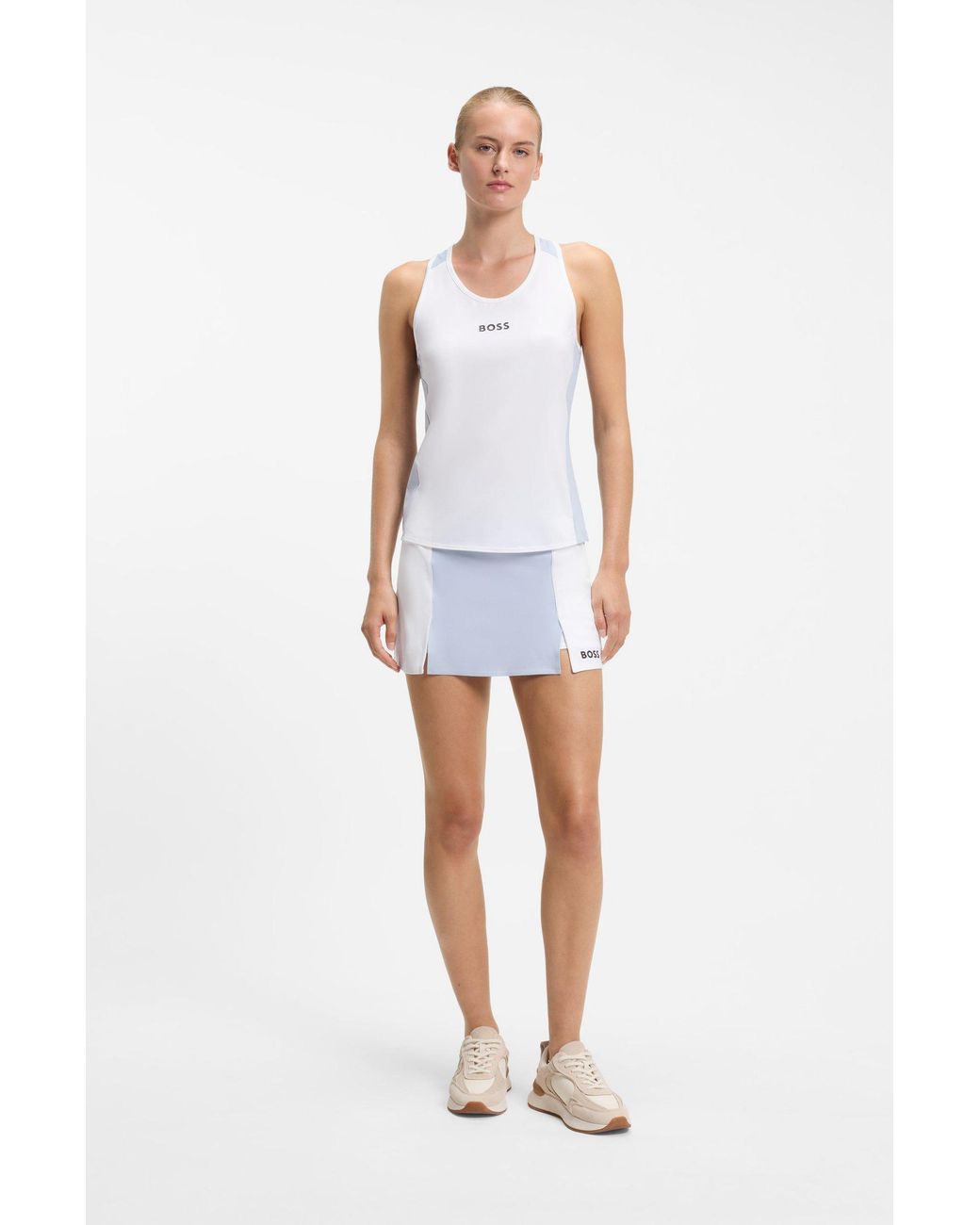 Boss Active Rok Van Stretchjersey in het Blue