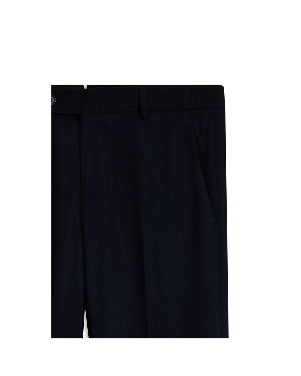 Boss Blue Tapered-Fit Trousers for men
