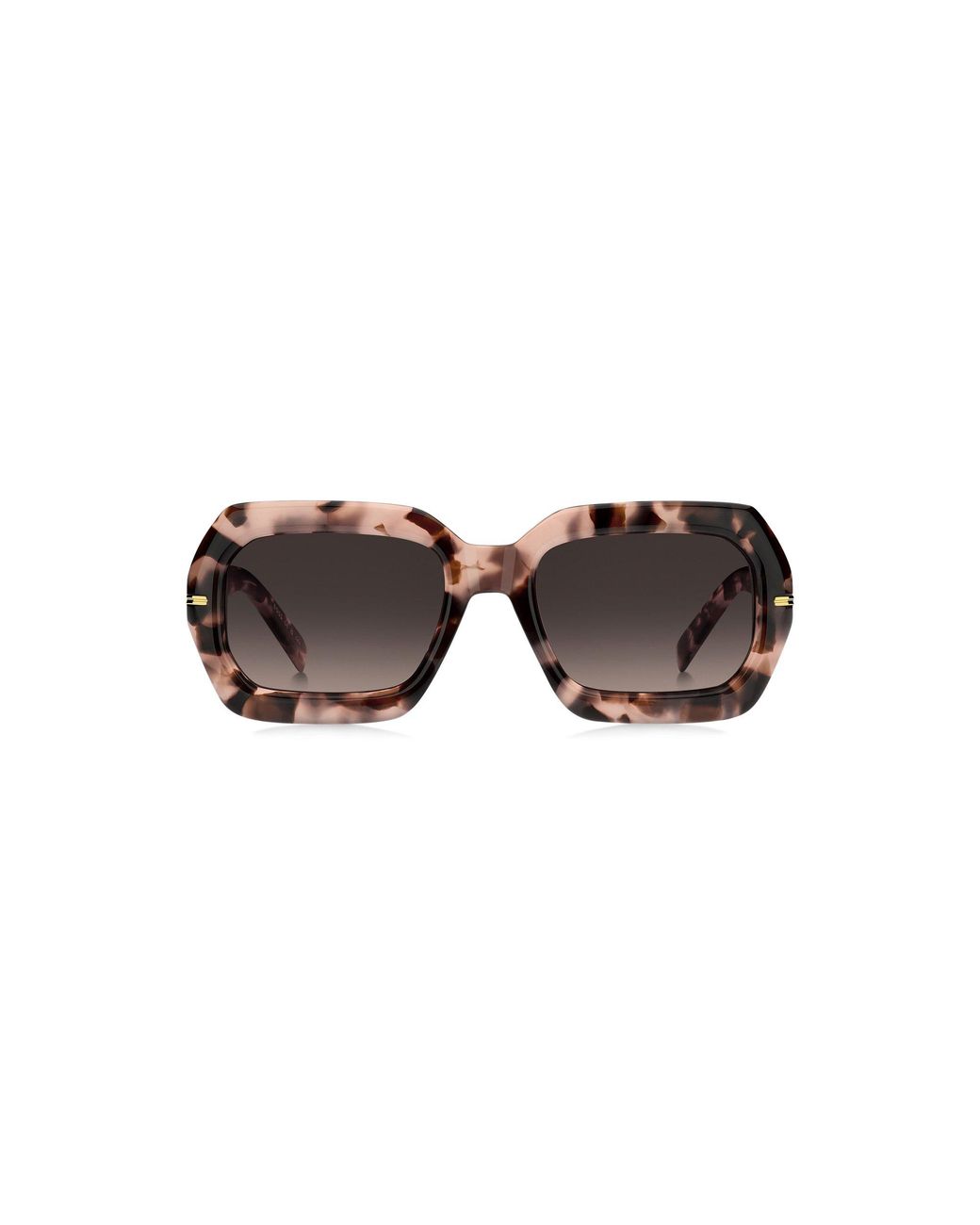 Boss Brown Havana Sunglasses With-Tone Hinges