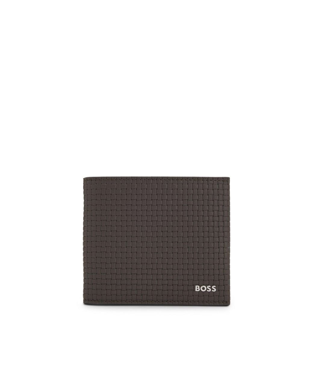 Boss Gray Textured Wallet for men