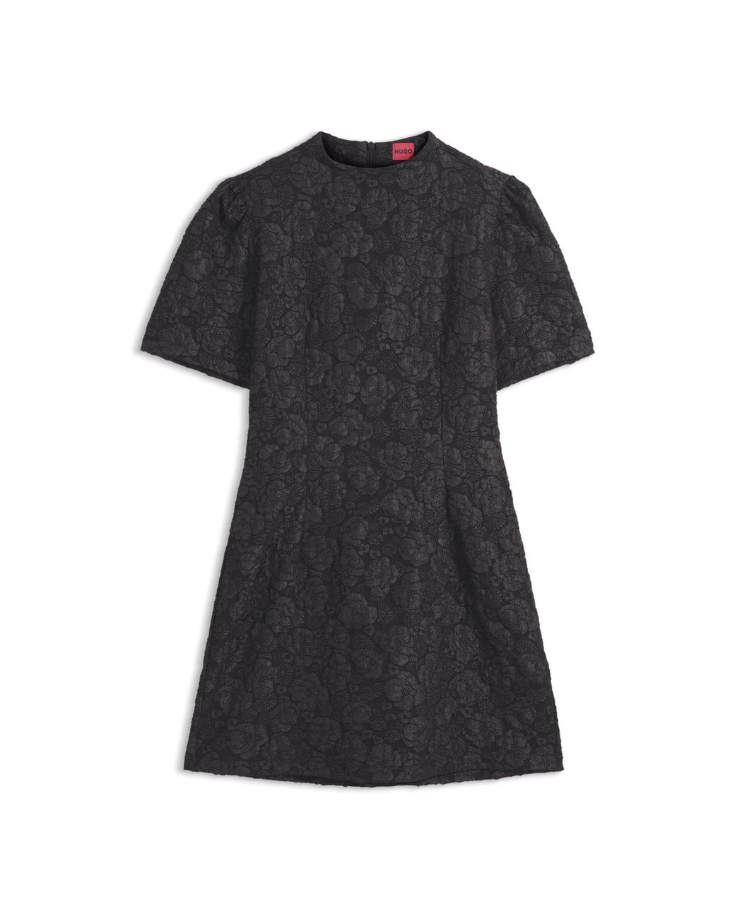 HUGO Black Puff-Sleeved Business Dress