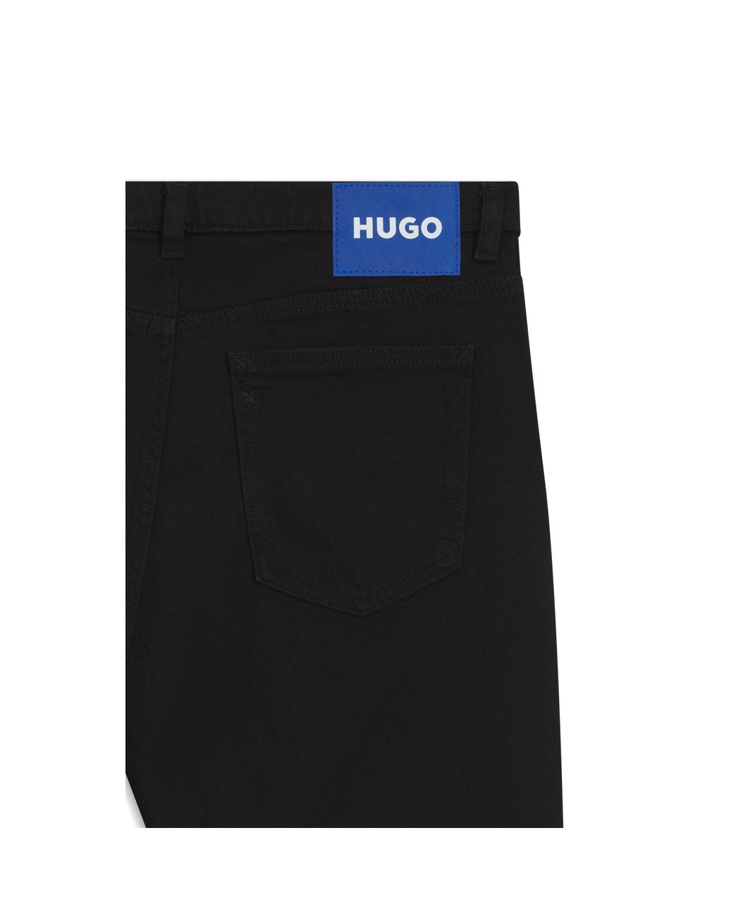 HUGO Black Tapered-Fit Jeans for men