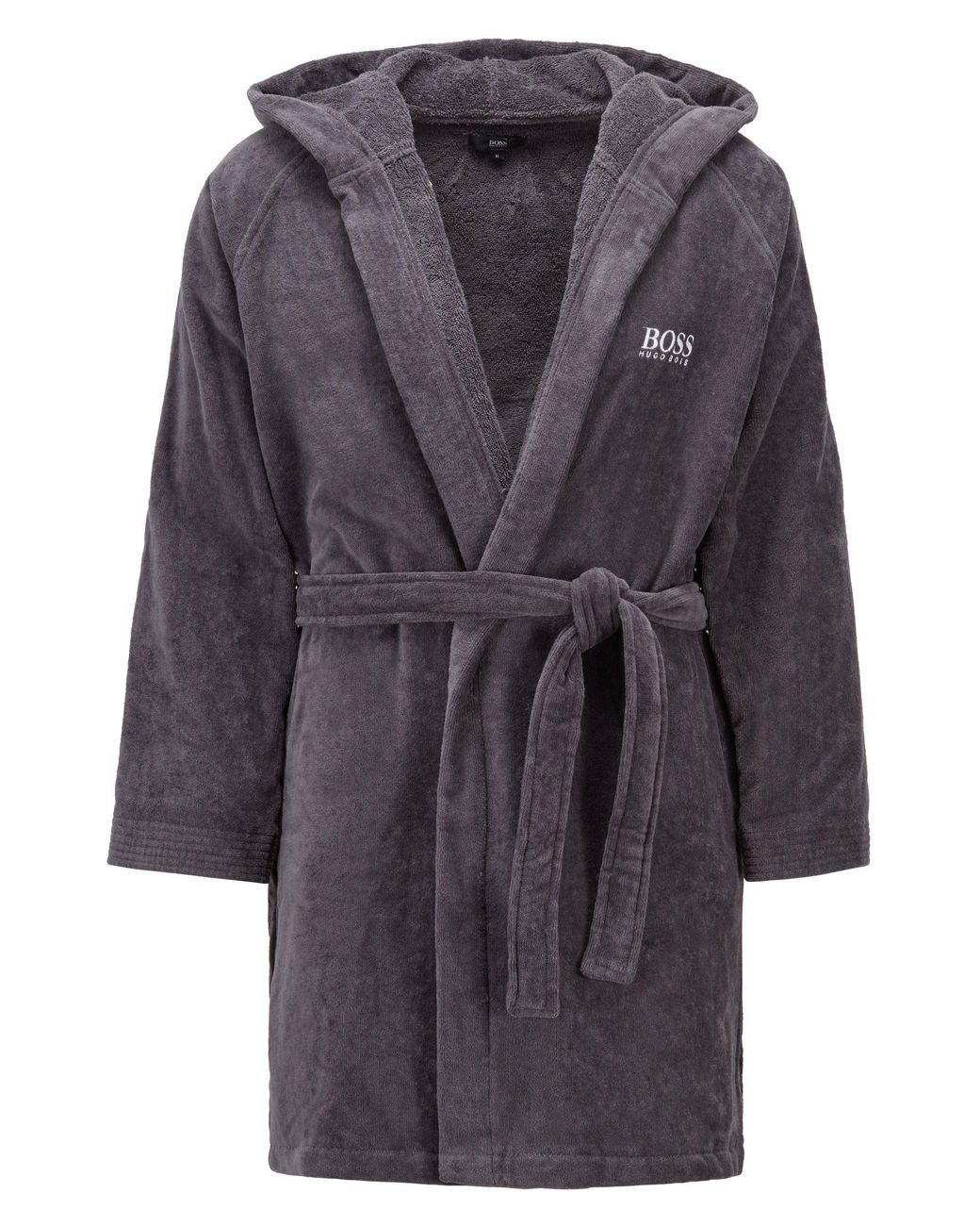 short black dressing gown