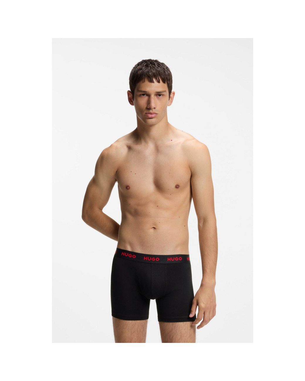 HUGO Red 3-Pack Boxer Briefs for men
