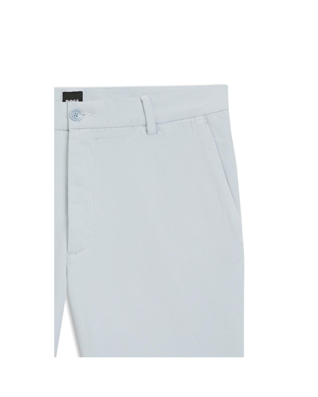 Boss White Modern-Fit Shorts for men