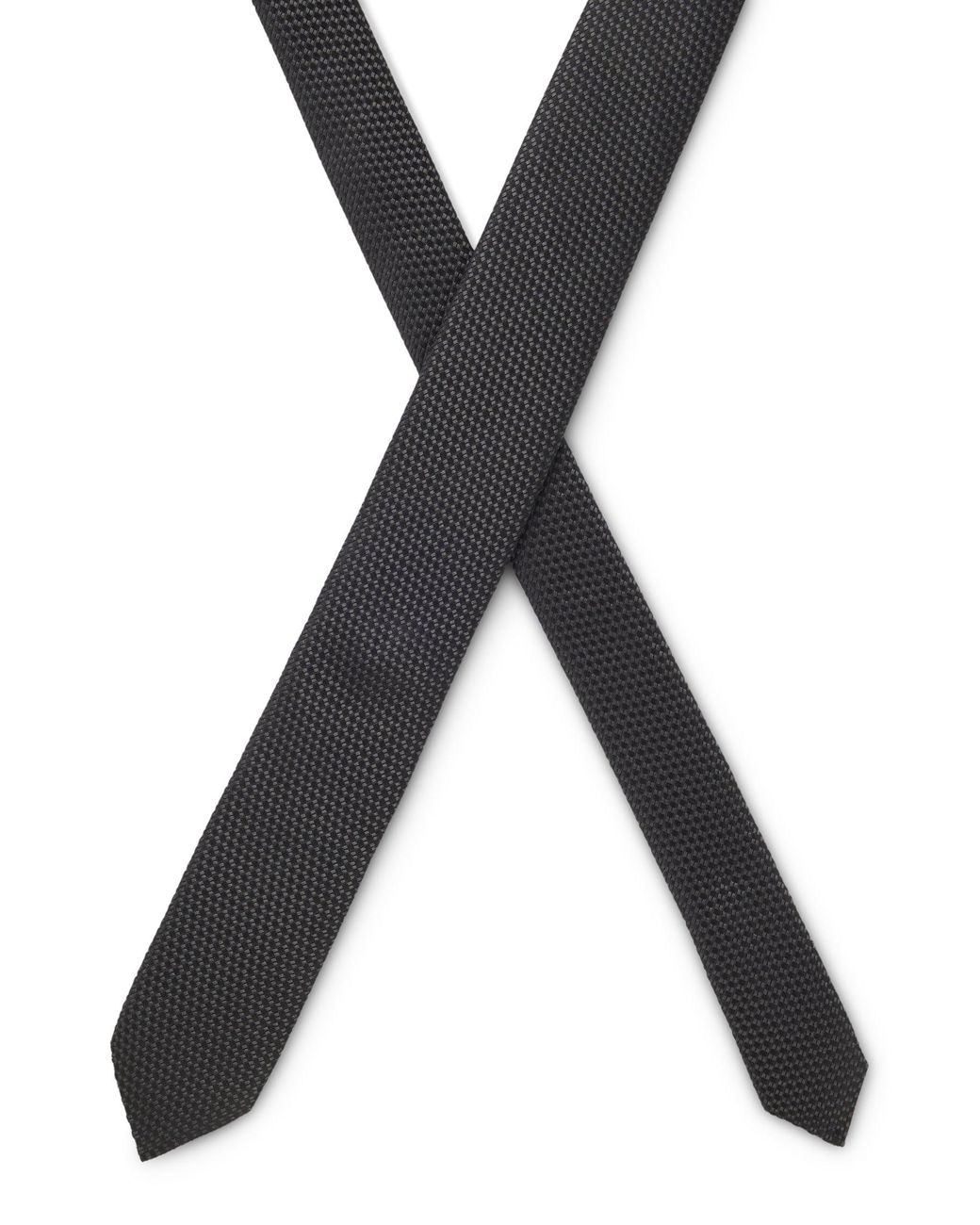 HUGO Stropdas Van Zijde Met Jacquarddessin in het Black voor heren