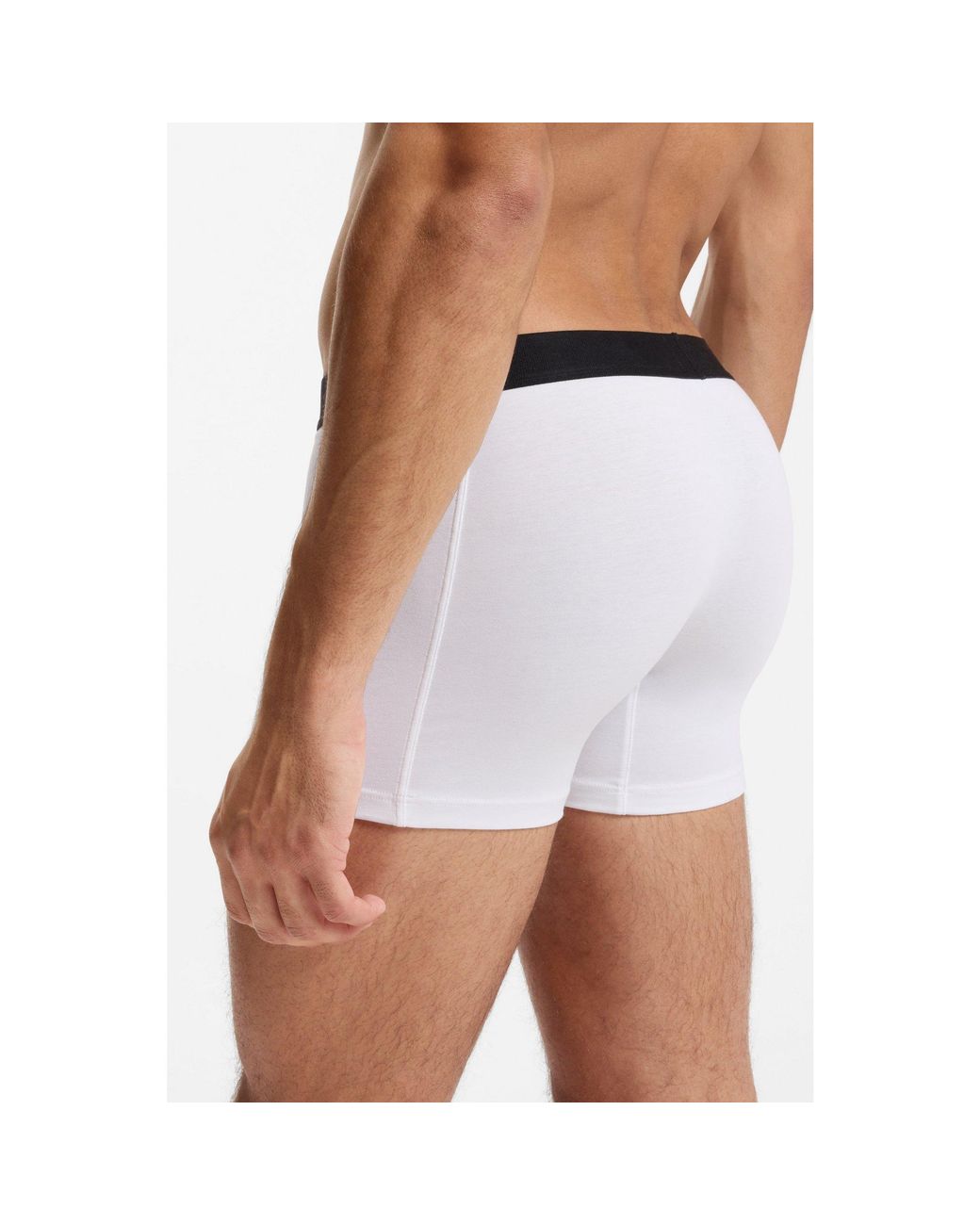 Boss White One Three-Pack Stretch-Cotton Boxer Briefs for men