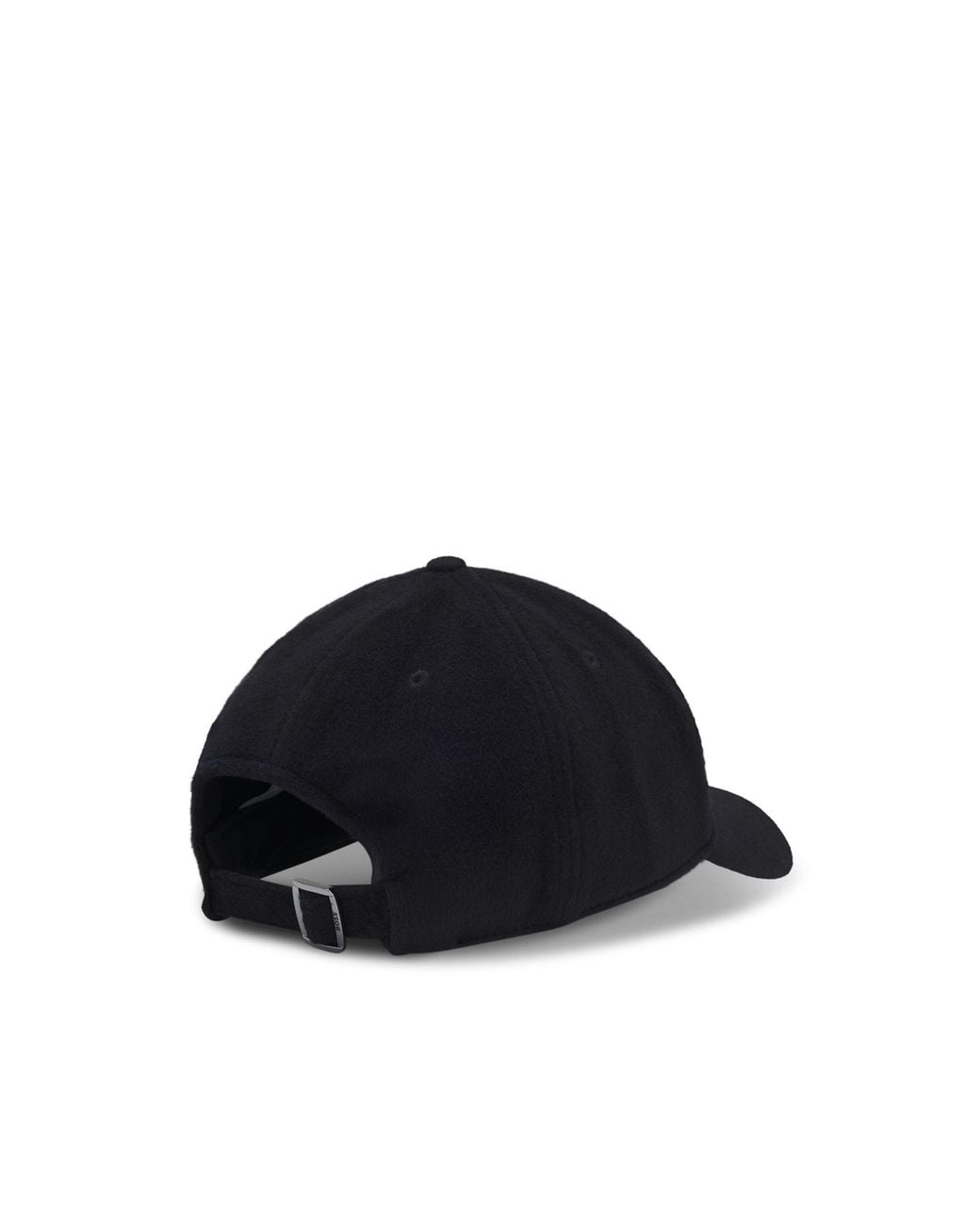 Boss Black Wool And Silk Blend Cap With Logo Hardware for men