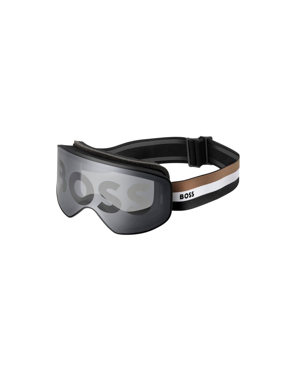 Boss Black Ski Goggles With Logo Detailing for men