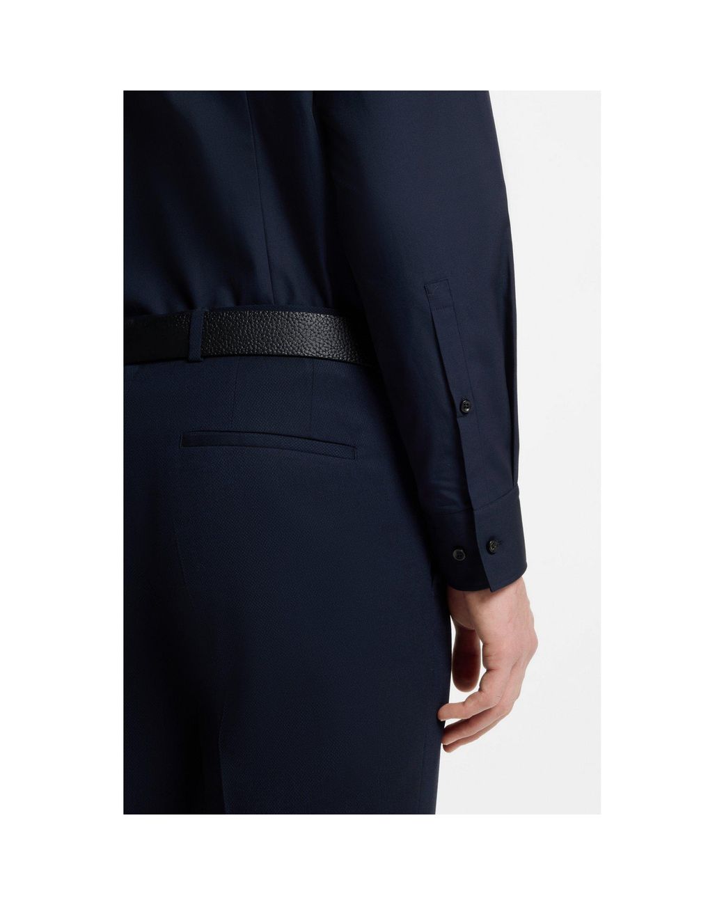HUGO Blue Slim-Fit Shirt for men