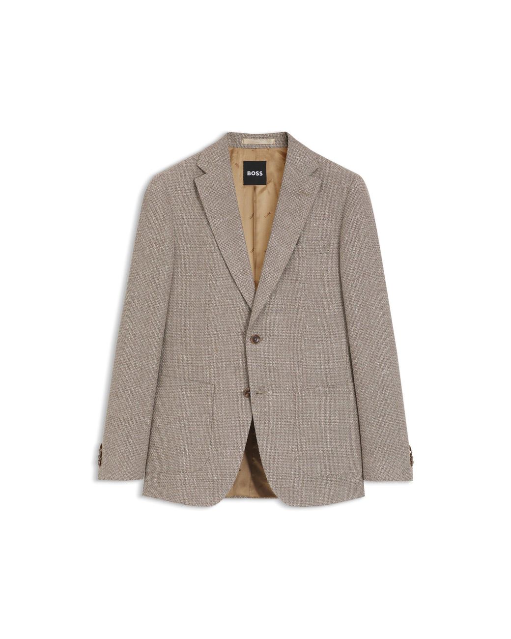 Boss Gray Slim-Fit Blazer for men