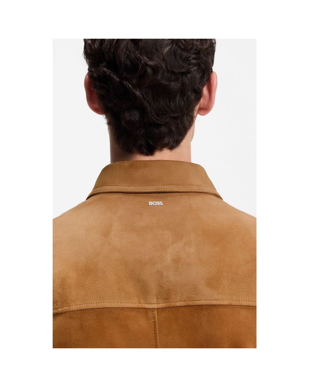 Boss Brown Suede Jacket for men