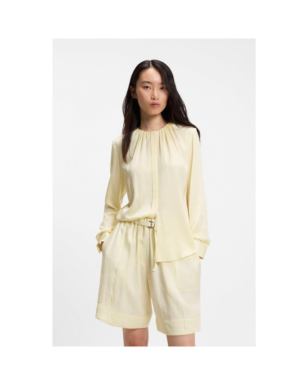 Boss Natural Stretch-Silk Blouse