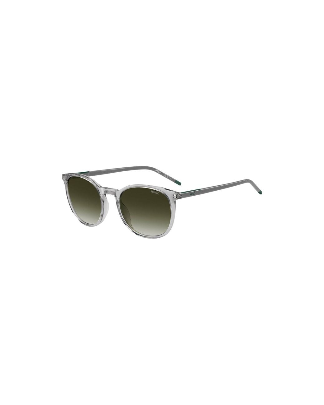 HUGO Green Transparent- Sunglasses With Logo for men