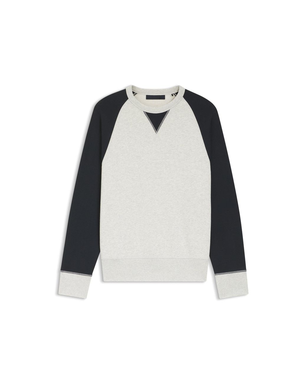 Boss Black By Beckham Cotton Sweater With Colour-Blocking for men