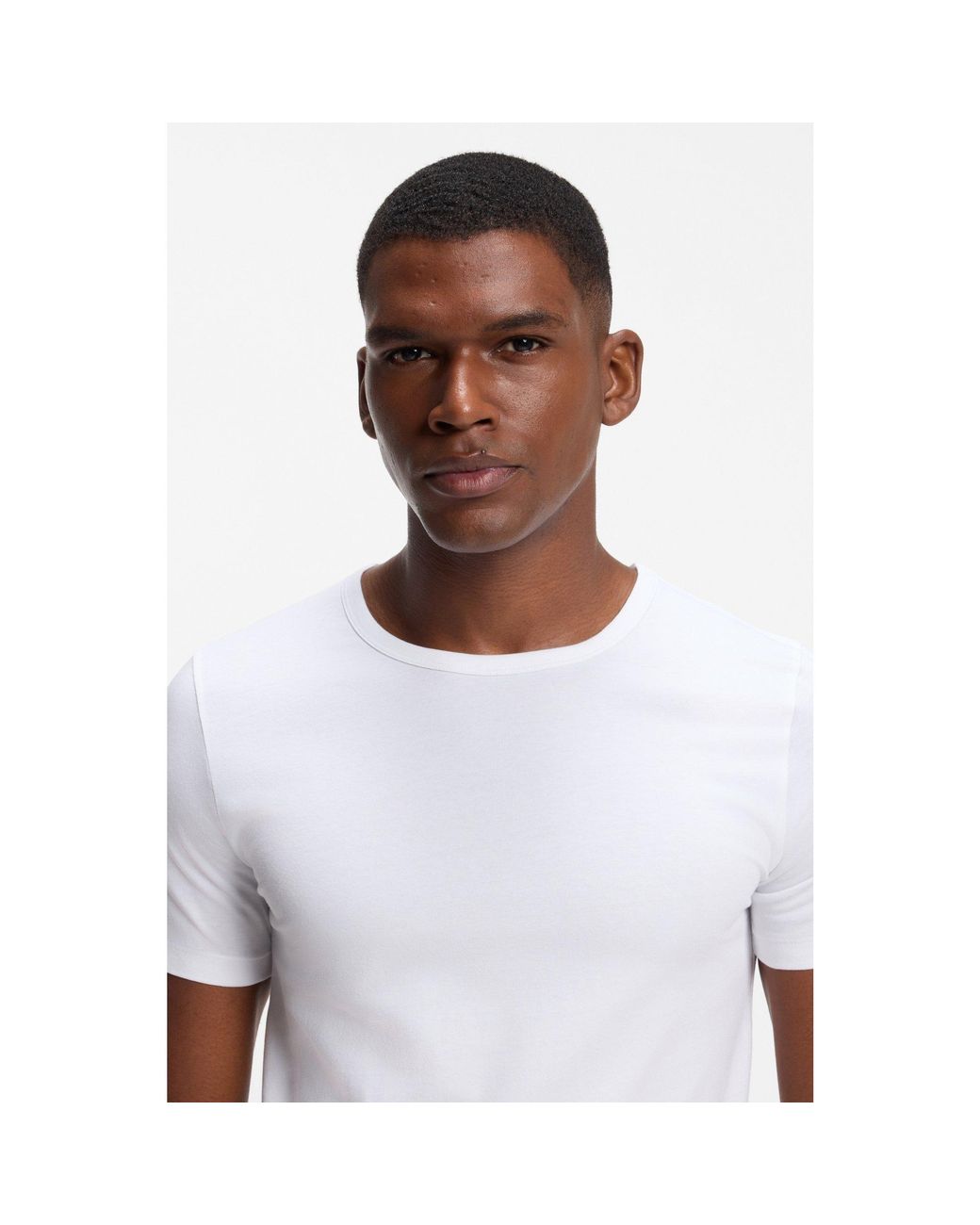 Boss White Two-Pack Of Underwear T-Shirts for men