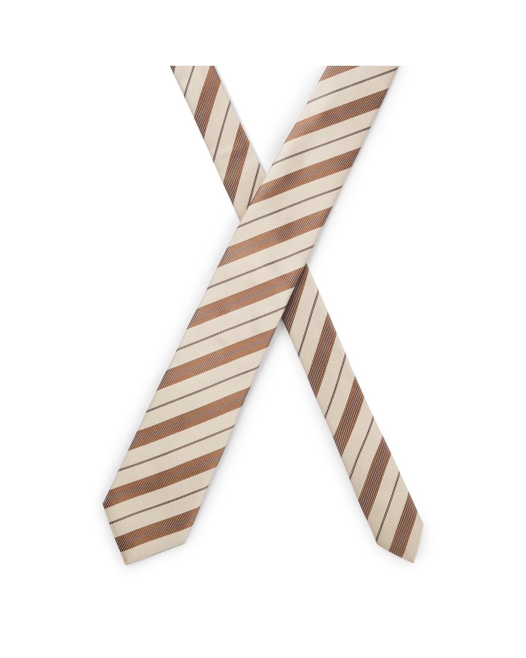 Boss Metallic Diagonal-Stripe Tie for men