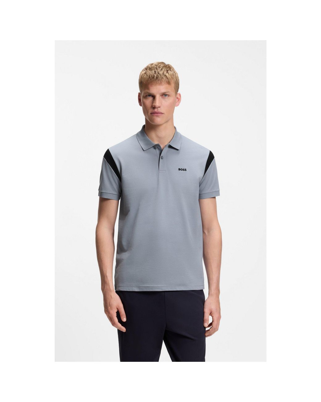 Boss Blue Paddy Polo Shirt for men