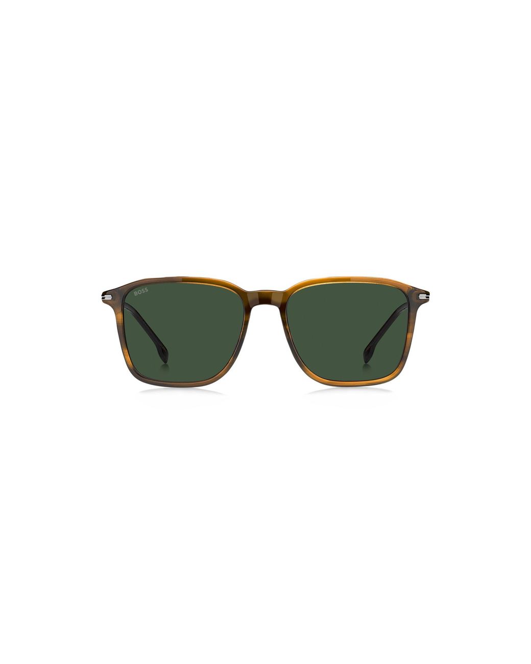 Boss Green Horn Sunglasses With-Tone Temples for men