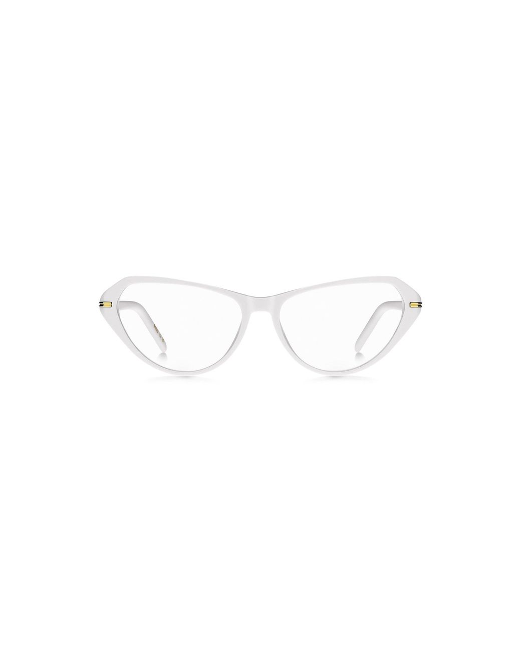Boss White Acetate Optical Frames With-Tone Hardware