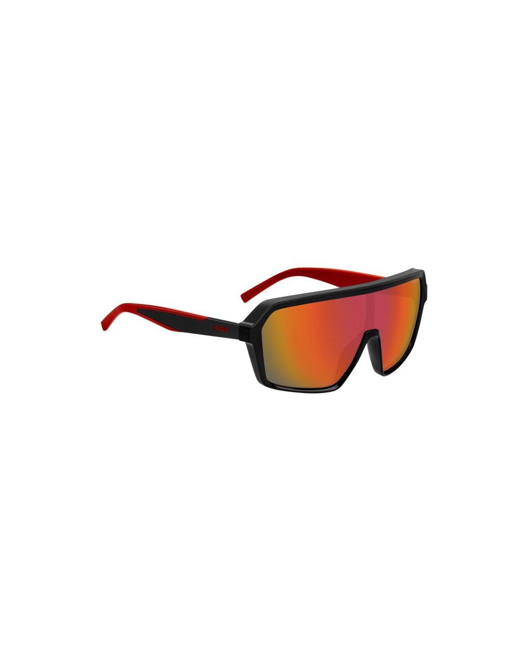 HUGO Black Mask-Style Sunglasses With Shaded Lenses for men