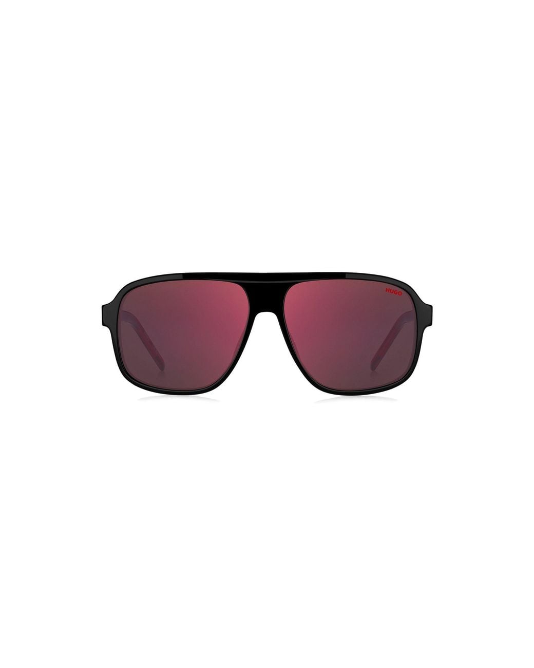 HUGO Brown Acetate Sunglasses With Shaded Lenses for men