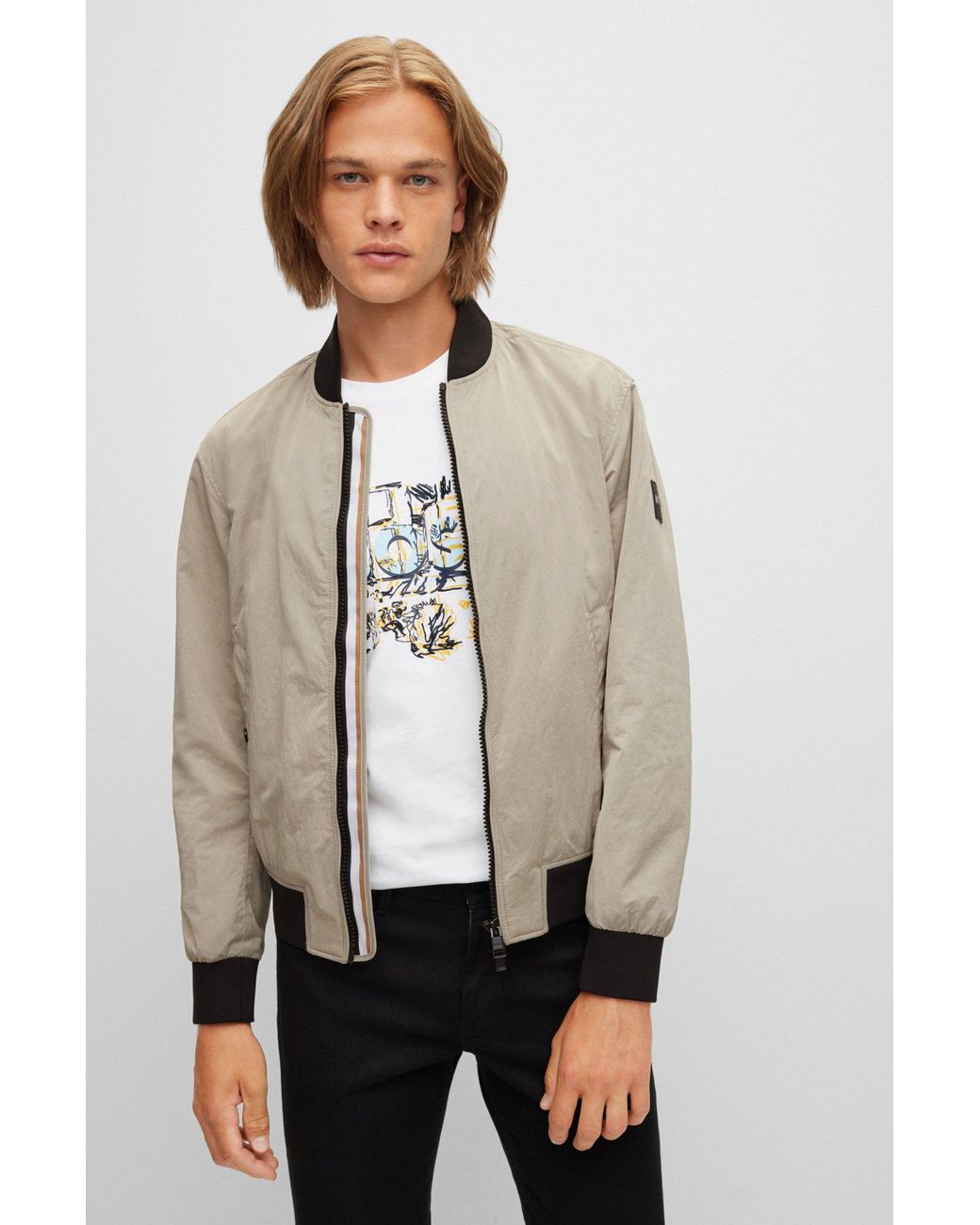 Boss onaci bomber jacket cheap
