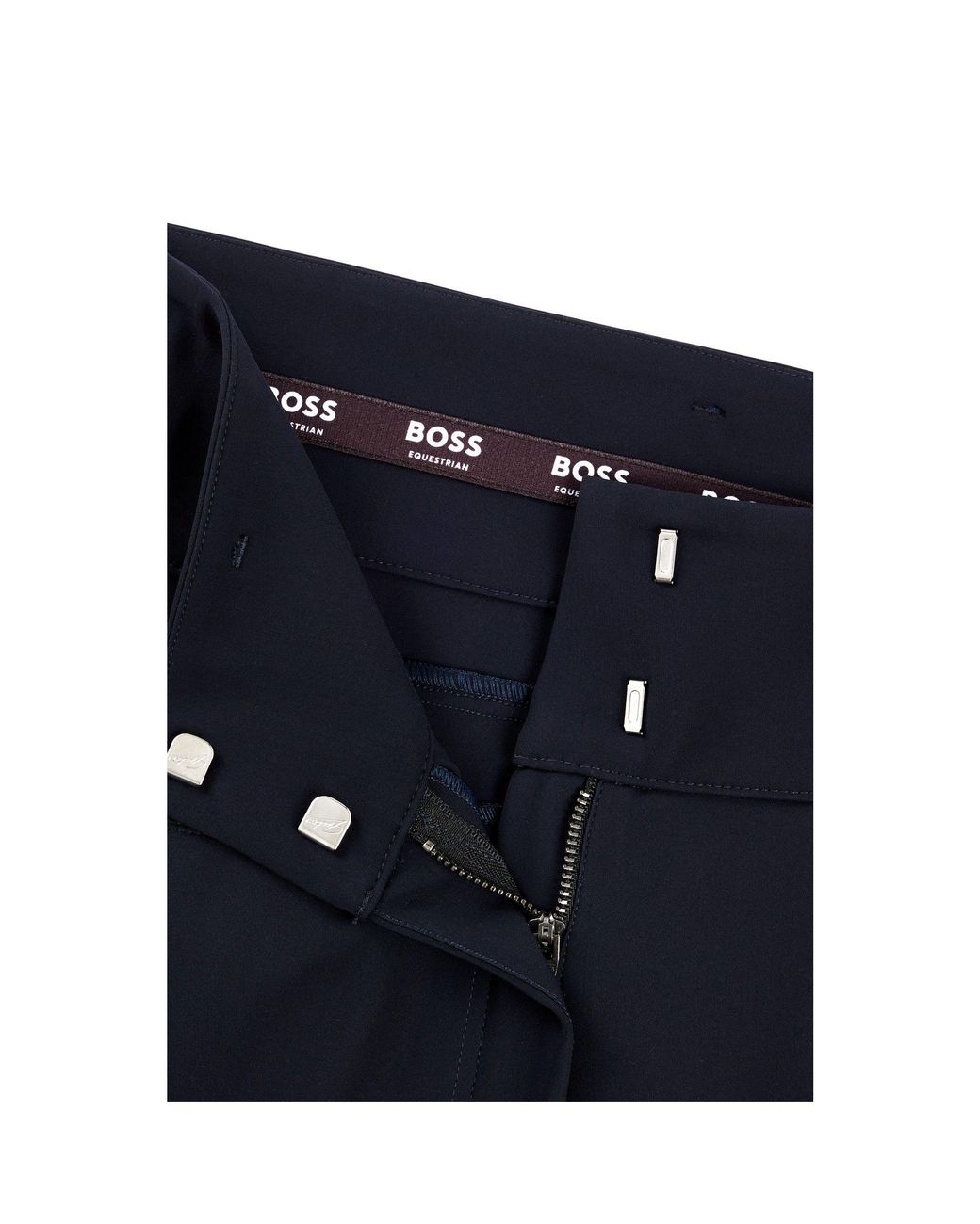 Boss Blue Equestrian Full-Grip Breeches With Phone Pocket