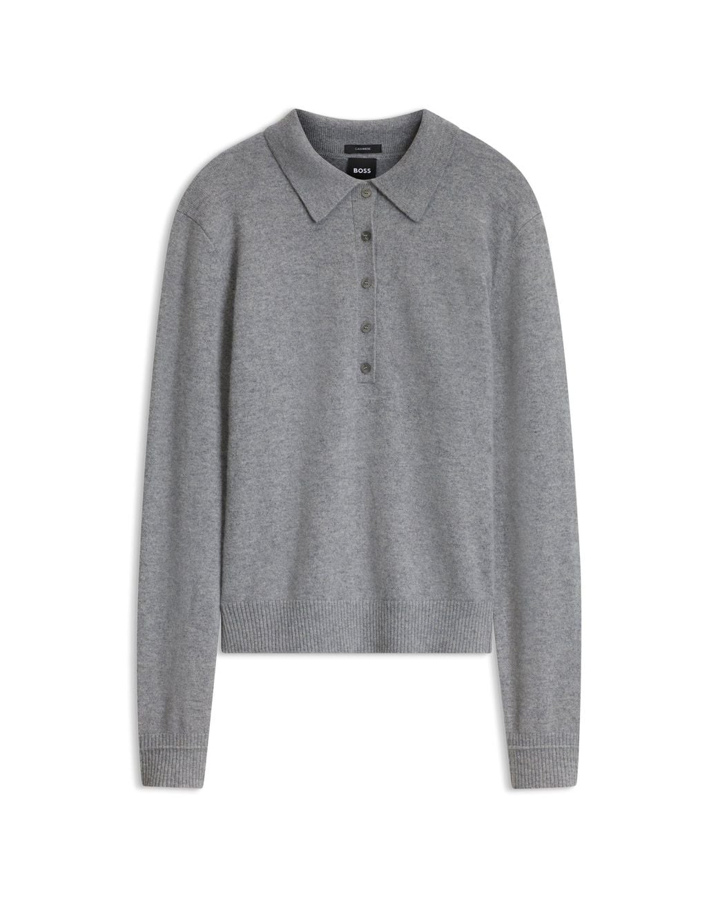 Boss Gray Polo Sweater