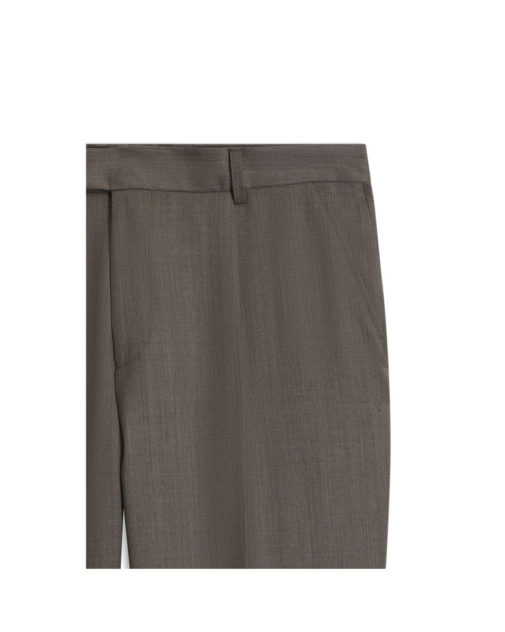 Boss Gray Tapered-Fit Trousers for men