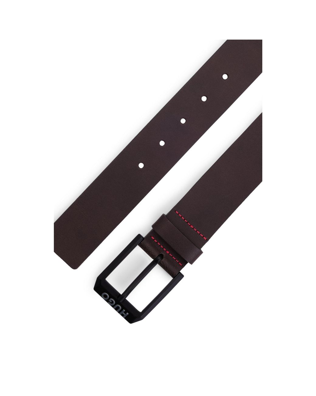 HUGO Brown Gelio Leather Belt for men