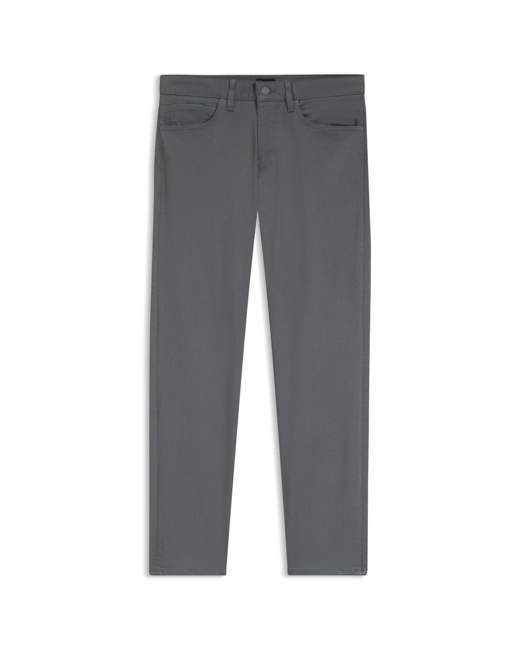 Boss Gray Delaware Slim-Fit Trousers for men