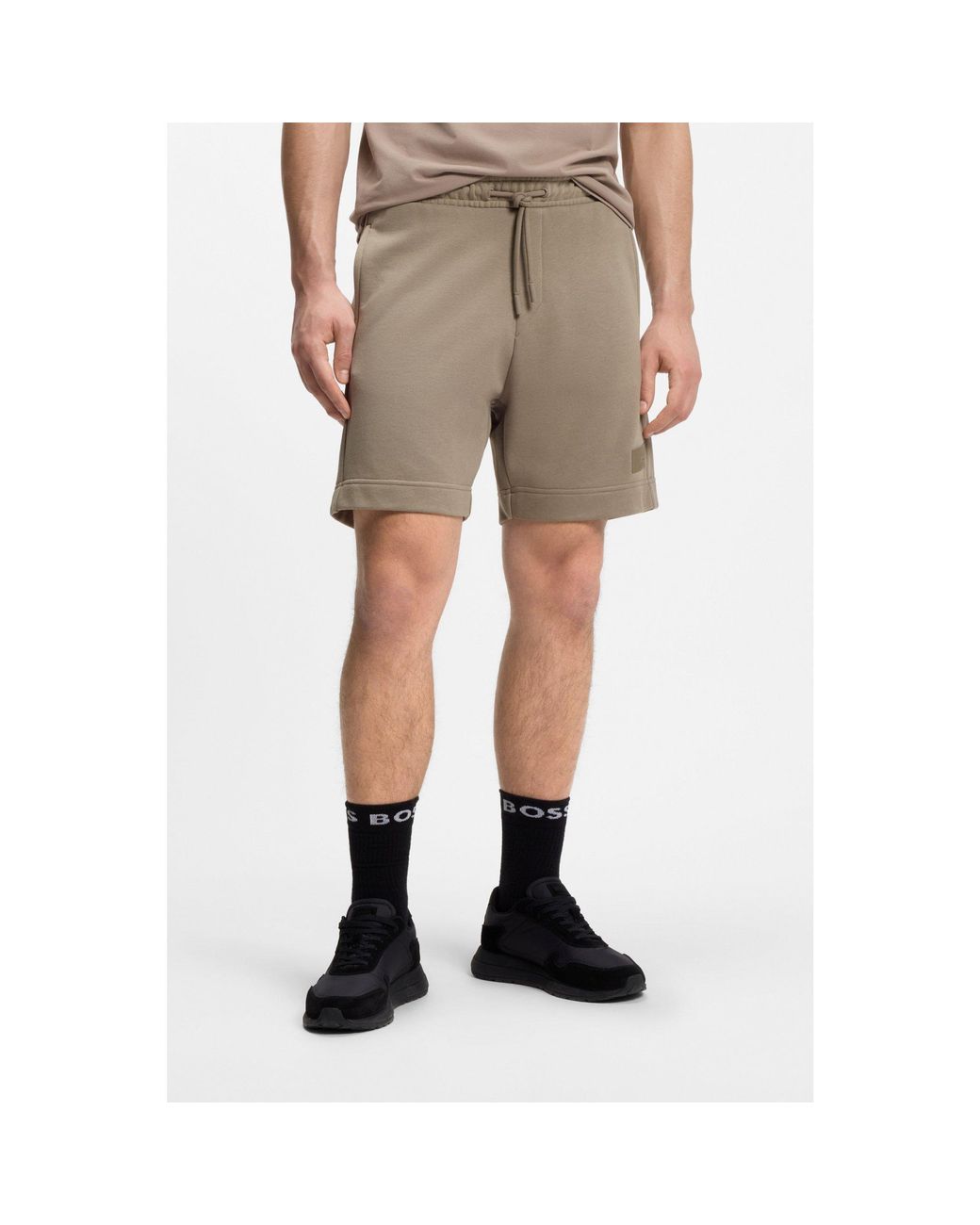 Boss Natural Relaxed-Fit Shorts for men