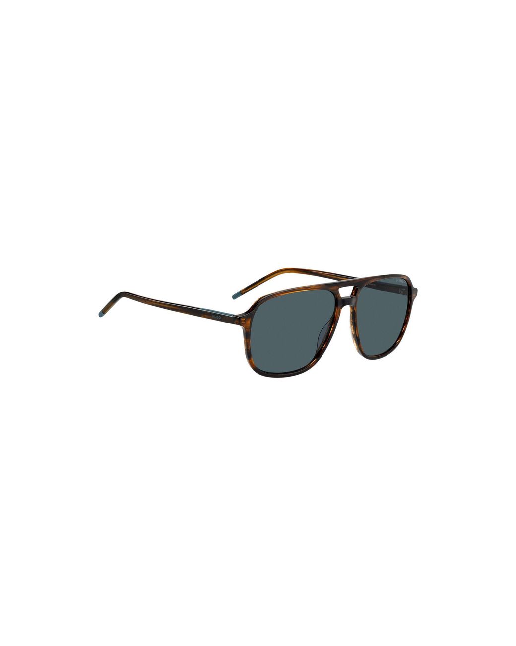 HUGO Multicolor Horn-Acetate Sunglasses With Double Bridge for men