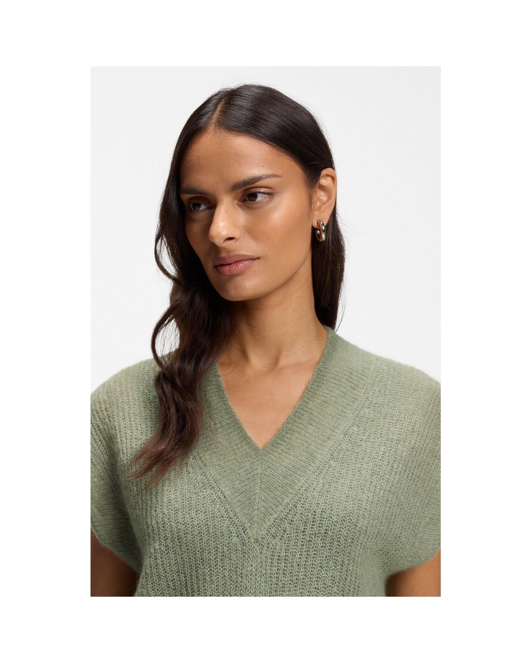 Boss Green V-Neck Top