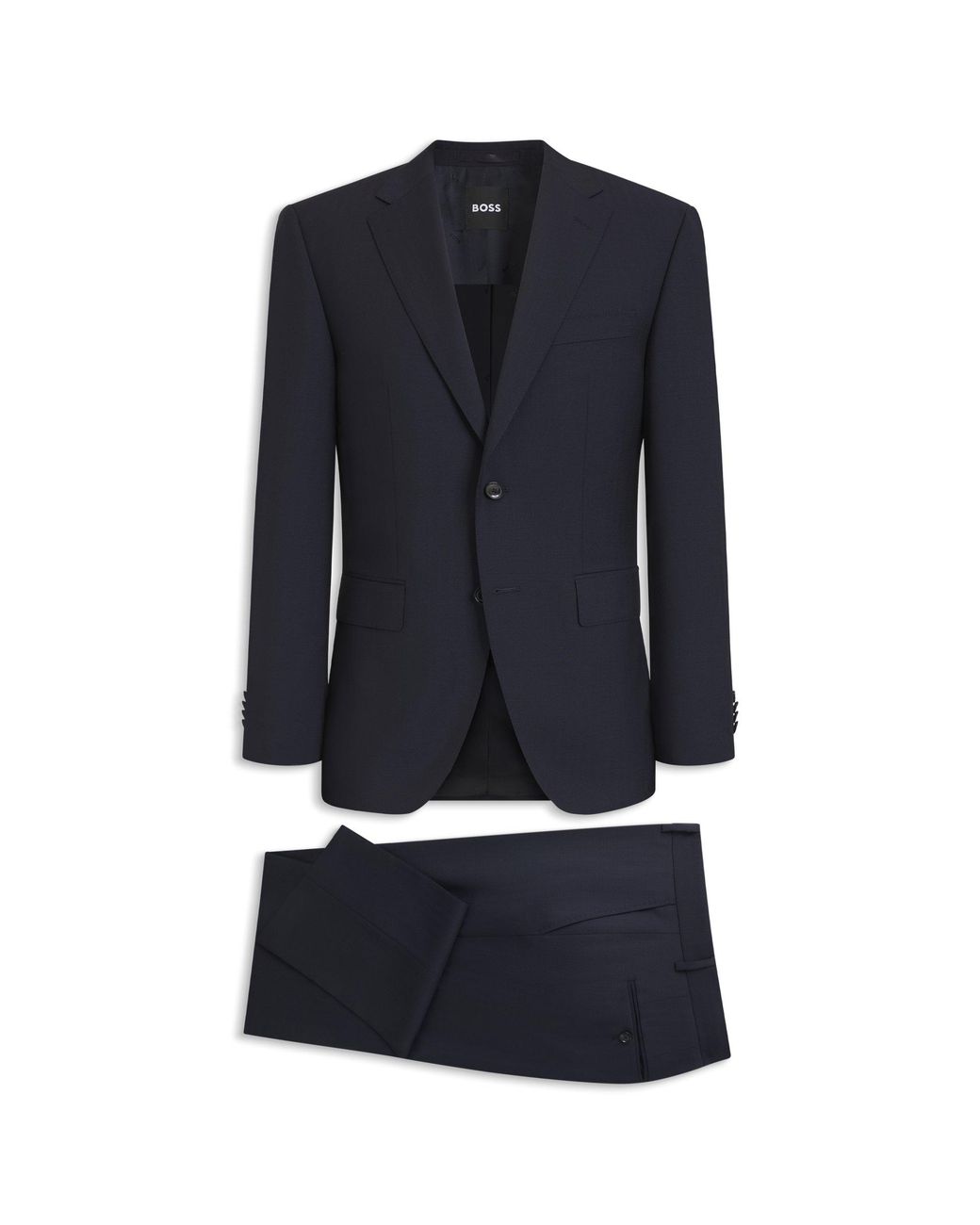 Boss Blue Two-Piece Regular-Fit Suit for men