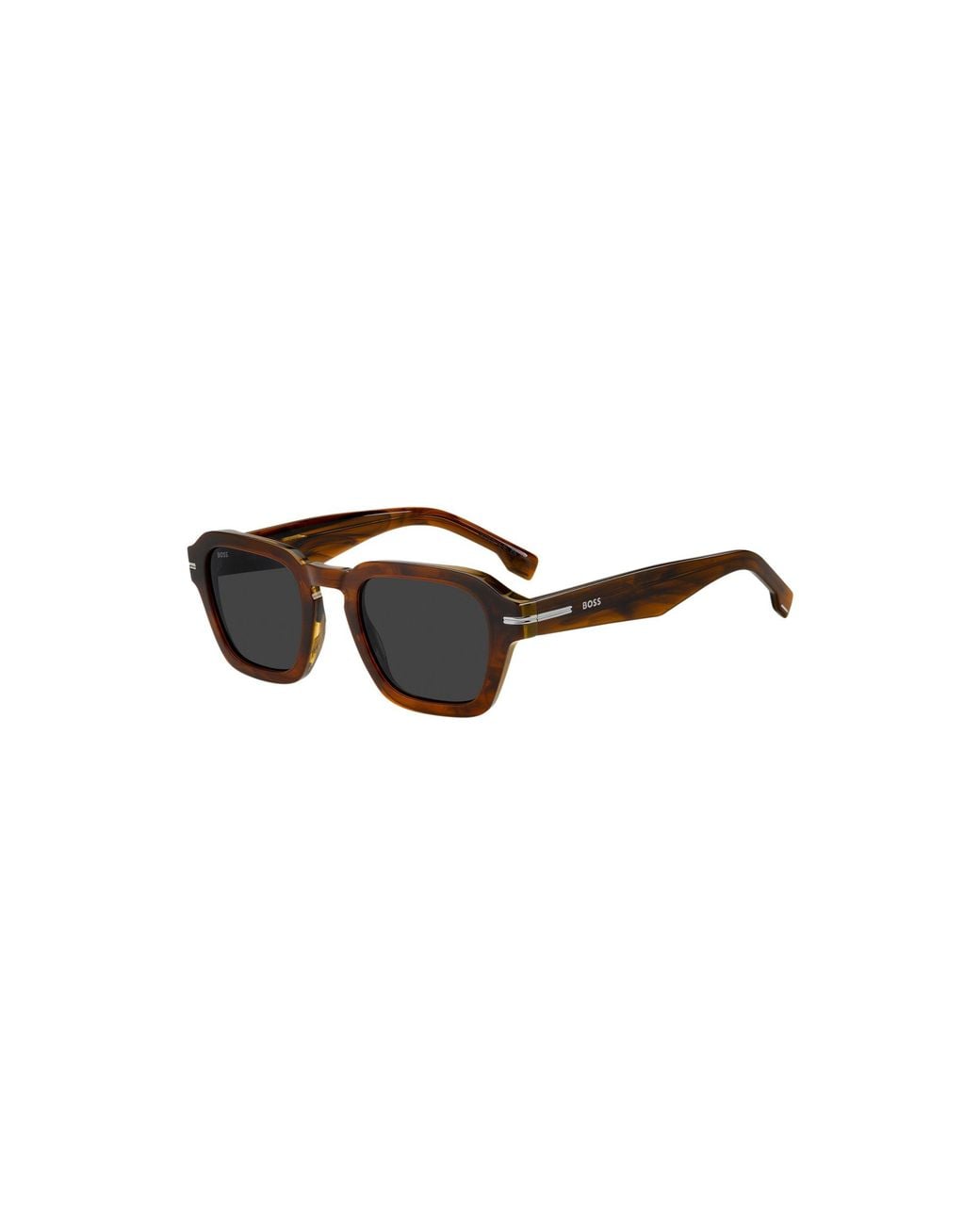 Boss Black Patterned-Acetate Sunglasses With-Tone Trims for men