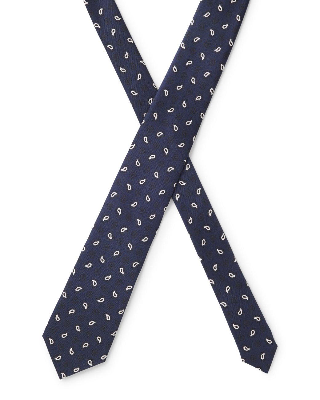 Corbata De Seda Con Estampado Por Toda La Prenda Boss de hombre de color Blue