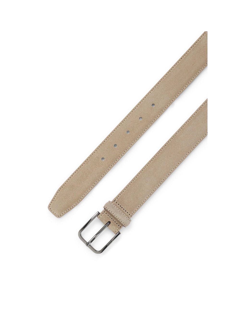 Boss Gray One Suede Belt for men